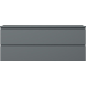 Mexen Orio kúpeľňová skrinka pod umývadlo 120 cm s pracovnou doskou, 2 zásuvky, matný grafit - 91A10-12047-2-BFFC66