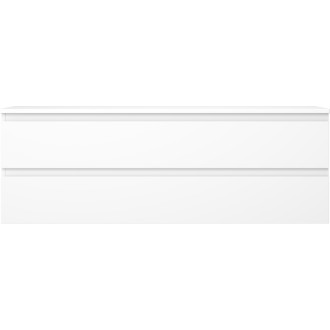 Mexen Orio kúpeľňová skrinka pod umývadlo 140 cm s pracovnou doskou, 2 zásuvky, matná biela - 91A10-14047-2-BFFC01