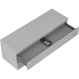 Mexen Orio kúpeľňová skrinka pod umývadlo 140 cm s pracovnou doskou, 2 zásuvky, matne šedá - 91A10-14047-2-BFFC62