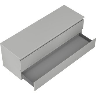 Mexen Orio kúpeľňová skrinka pod umývadlo 140 cm s pracovnou doskou, 2 zásuvky, matne šedá - 91A10-14047-2-BFFC62