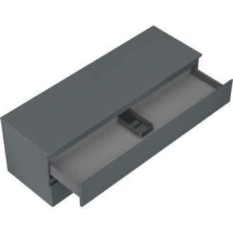 Mexen Orio kúpeľňová skrinka pod umývadlo 140 cm s pracovnou doskou, 2 zásuvky, matný grafit - 91A10-14047-2-BFFC66