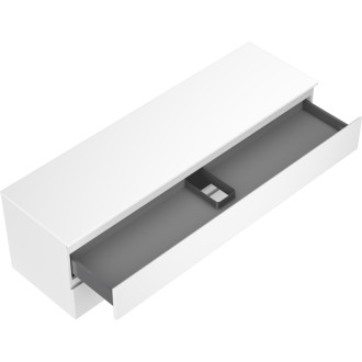 Mexen Orio kúpeľňová skrinka pod umývadlo 160 cm s pracovnou doskou, 2 zásuvky, matná biela - 91A10-16047-2-BFFC01