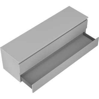 Mexen Orio kúpeľňová skrinka pod umývadlo 160 cm s pracovnou doskou, 2 zásuvky, matne šedá - 91A10-16047-2-BFFC62