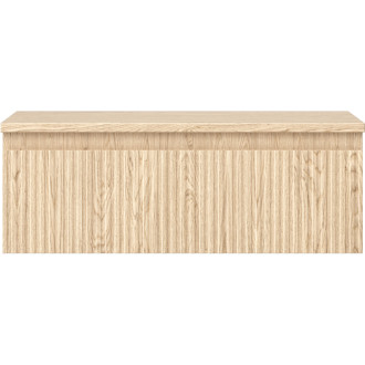 Mexen Rivel kúpeľňová skrinka pod umývadlo 70 cm s pracovnou doskou, 1 zásuvka, drážkovaná, dub - 91A20-07023-1-BFC81