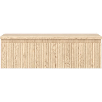 Mexen Rivel kúpeľňová skrinka pod umývadlo 80 cm s pracovnou doskou, 1 zásuvka, drážkovaná, dub - 91A20-08023-1-BFC81