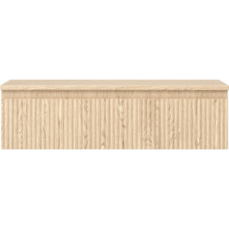 Mexen Rivel kúpeľňová skrinka pod umývadlo 90 cm s pracovnou doskou, 1 zásuvka, drážkovaná, dub - 91A20-09023-1-BFC81