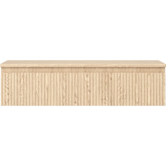 Mexen Rivel kúpeľňová skrinka pod umývadlo 100 cm s pracovnou doskou, 1 zásuvka, drážkovaná, dub - 91A20-10023-1-BFC81