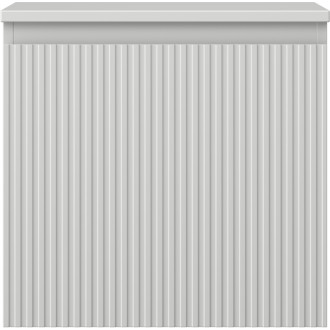 Mexen Rivel kúpeľňová skrinka pod umývadlo 50 cm s doskou, 1 zásuvka, drážkovaná, matne šedá - 91A20-05047-1-BFC62