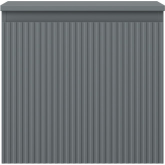 Mexen Rivel kúpeľňová skrinka pod umývadlo 50 cm s pracovnou doskou, 1 zásuvka, drážkovaná, matný grafit - 91A20-05047-1-BFC66