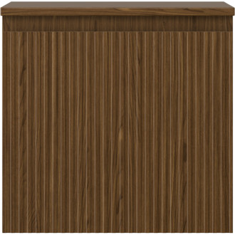 Mexen Rivel kúpeľňová skrinka pod umývadlo 50 cm s pracovnou doskou, 1 zásuvka, drážkovaná, orech - 91A20-05047-1-BFC86