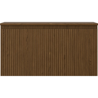 Mexen Rivel kúpeľňová skrinka pod umývadlo 90 cm s pracovnou doskou, 1 zásuvka, drážkovaná, orech - 91A20-09047-1-BFC86