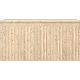 Mexen Rivel kúpeľňová skrinka pod umývadlo 100 cm s pracovnou doskou, 1 zásuvka, drážkovaná, dub - 91A20-10047-1-BFC81