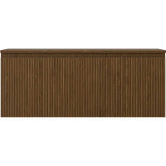 Mexen Rivel kúpeľňová skrinka pod umývadlo 120 cm s pracovnou doskou, 1 zásuvka, drážkovaná, orech - 91A20-12047-1-BFC86