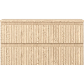 Mexen Rivel kúpeľňová skrinka pod umývadlo 90 cm s pracovnou doskou, 2 zásuvky, drážkovaná, dub - 91A20-09047-2-BFFC81