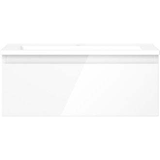 Mexen Orio szafka łazienkowa 60 cm z umywalką Otis, 1 szuflada, biała połysk - 91A10-06023-1-BF00-W18M00