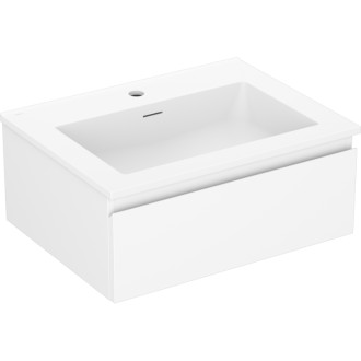 Kúpeľňová skrinka Mexen Orio 60 cm s umývadlom Otis, 1 zásuvka, matná biela - 91A10-06023-1-BF01-W18M01