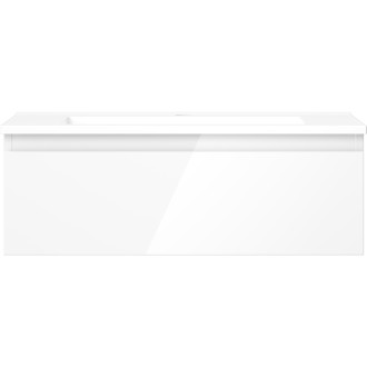 Mexen Orio szafka łazienkowa 70 cm z umywalką Otis, 1 szuflada, biała połysk - 91A10-07023-1-BF00-W18M00