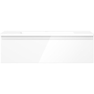 Kúpeľňová skrinka Mexen Orio 80 cm s umývadlom Otis, 1 zásuvka, biely lesk - 91A10-08023-1-BF00-W18M00