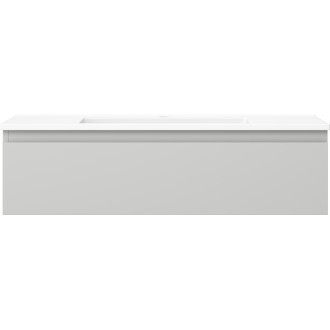 Kúpeľňová skrinka Mexen Orio 90 cm s umývadlom Otis, 1 zásuvka, matná šedá/matná biela - 91A10-09023-1-BF62-W18M01