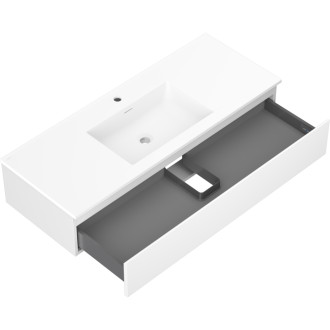Mexen Orio szafka łazienkowa 120 cm z umywalką Otis, 1 szuflada, biała mat - 91A10-12023-1-BF01-W18M01