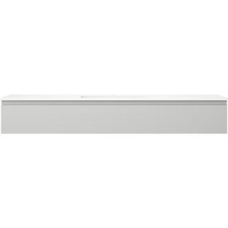 Kúpeľňová skrinka Mexen Orio 160 cm s umývadlom Otis, 1 zásuvka, matná šedá/matná biela - 91A10-16023-1-BF62-W18M01