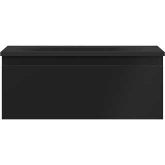 Kúpeľňová skrinka Mexen Orio 60 cm s umývadlom Vela, 1 zásuvka, matná čierna - 91A10-06023-1-BF71-W23M71