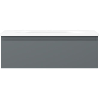 Kúpeľňová skrinka Mexen Orio 70 cm s umývadlom Vela, 1 zásuvka, grafit matný/biela matná - 91A10-07023-1-BF66-W23M01