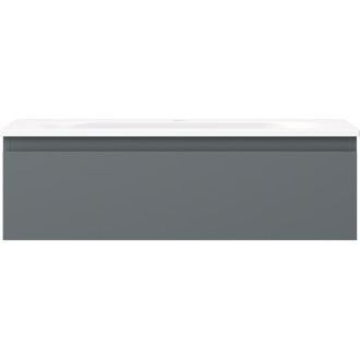 Kúpeľňová skrinka Mexen Orio 80 cm s umývadlom Vela, 1 zásuvka, matný grafit/matná biela - 91A10-08023-1-BF66-W23M01