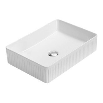 Umývadlo Mexen Grovo s drážkou na dosku 51 x 37 cm, biele - 22305100