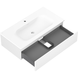 Kúpeľňová skrinka Mexen Orio 90 cm s umývadlom Vela, 1 zásuvka, matná biela - 91A10-09023-1-BF01-W23M01