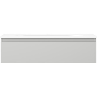 Kúpeľňová skrinka Mexen Orio 90 cm s umývadlom Vela, 1 zásuvka, matná šedá/matná biela - 91A10-09023-1-BF62-W23M01