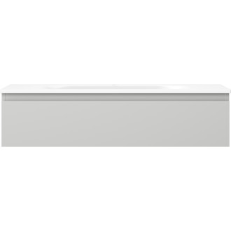 Kúpeľňová skrinka Mexen Orio 100 cm s umývadlom Vela, 1 zásuvka, matne šedá/matne biela - 91A10-10023-1-BF62-W23M01