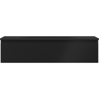 Kúpeľňová skrinka Mexen Orio 100 cm s umývadlom Vela, 1 zásuvka, matná čierna - 91A10-10023-1-BF71-W23M71