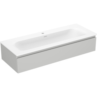 Kúpeľňová skrinka Mexen Orio 120 cm s umývadlom Vela, 1 zásuvka, matne šedá/matne biela - 91A10-12023-1-BF62-W23M01