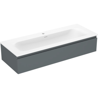 Kúpeľňová skrinka Mexen Orio 120 cm s umývadlom Vela, 1 zásuvka, grafit matný/biela matná - 91A10-12023-1-BF66-W23M01