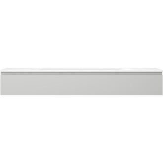 Kúpeľňová skrinka Mexen Orio 160 cm s umývadlom Vela, 1 zásuvka, matná šedá/matná biela - 91A10-16023-1-BF62-W23M01