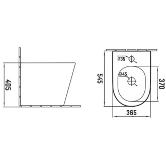 Stojací bidet Mexen Rico, biely - 36725100