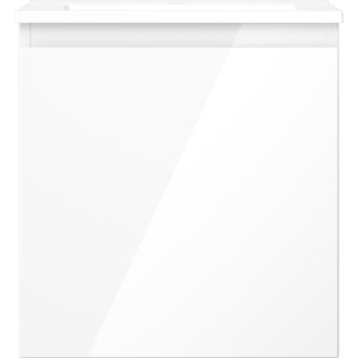 Kúpeľňová skrinka Mexen Orio 45 cm s umývadlom Otis, 1 zásuvka, lesklá biela - 91A10-04547-1-BF00-W18M00