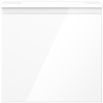 Kúpeľňová skrinka Mexen Orio 50 cm s umývadlom Otis, 1 zásuvka, biely lesk - 91A10-05047-1-BF00-W18M00