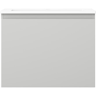 Kúpeľňová skrinka Mexen Orio 60 cm s umývadlom Otis, 1 zásuvka, matná šedá/matná biela - 91A10-06047-1-BF62-W18M01