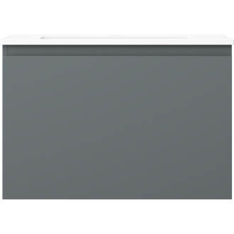 Kúpeľňová skrinka Mexen Orio 70 cm s umývadlom Otis, 1 zásuvka, matný grafit/matná biela - 91A10-07047-1-BF66-W18M01