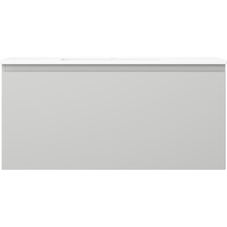 Kúpeľňová skrinka Mexen Orio 100 cm s umývadlom Otis, 1 zásuvka, matná šedá/matná biela - 91A10-10047-1-BF62-W18M01