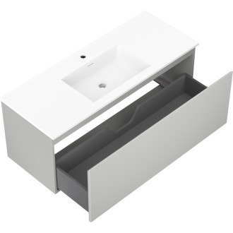 Mexen Orio szafka łazienkowa 120 cm z umywalką Otis, 1 szuflada, szara mat/biała mat - 91A10-12047-1-BF62-W18M01