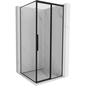Mexen Rox posuvný sprchovací kút pravý 120 x 120 cm, čierny rám, čierna - 8C2-120-120-70-70-P
