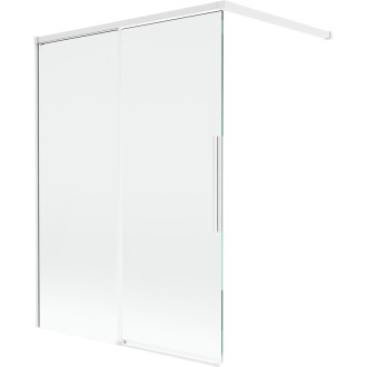 Mexen Rox 2-krídla posuvná vaňová zástena 120 x 150 cm, priehľadná, biela - 8C9-120-003-20-00