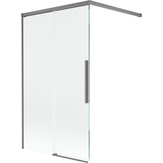 Mexen Rox 2dielna posuvná vaňová zástena 100 x 150 cm, priehľadná, strieborná - 8C9-100-003-95-00