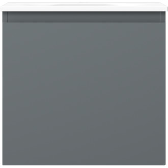 Kúpeľňová skrinka Mexen Orio 50 cm s umývadlom Vela, 1 zásuvka, grafit matný/biela matná - 91A10-05047-1-BF66-W23M01