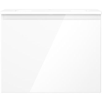 Kúpeľňová skrinka Mexen Orio 60 cm s umývadlom Vela, 1 zásuvka, lesklá biela - 91A10-06047-1-BF00-W23M00