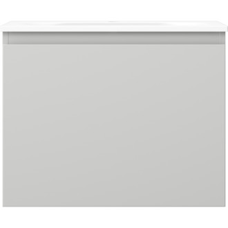 Kúpeľňová skrinka Mexen Orio 60 cm s umývadlom Vela, 1 zásuvka, matne šedá/matne biela - 91A10-06047-1-BF62-W23M01