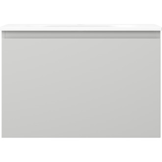 Kúpeľňová skrinka Mexen Orio 70 cm s umývadlom Vela, 1 zásuvka, matná šedá/matná biela - 91A10-07047-1-BF62-W23M01